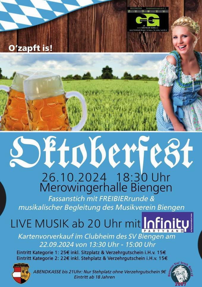 Oktoberfest Biengen 2024 Oktoberfest Biengen 2024