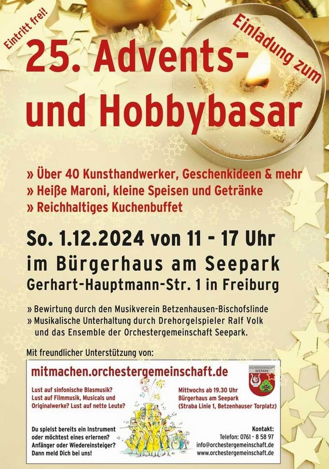 Adventsbasar Brgerhaus Seepark 2024