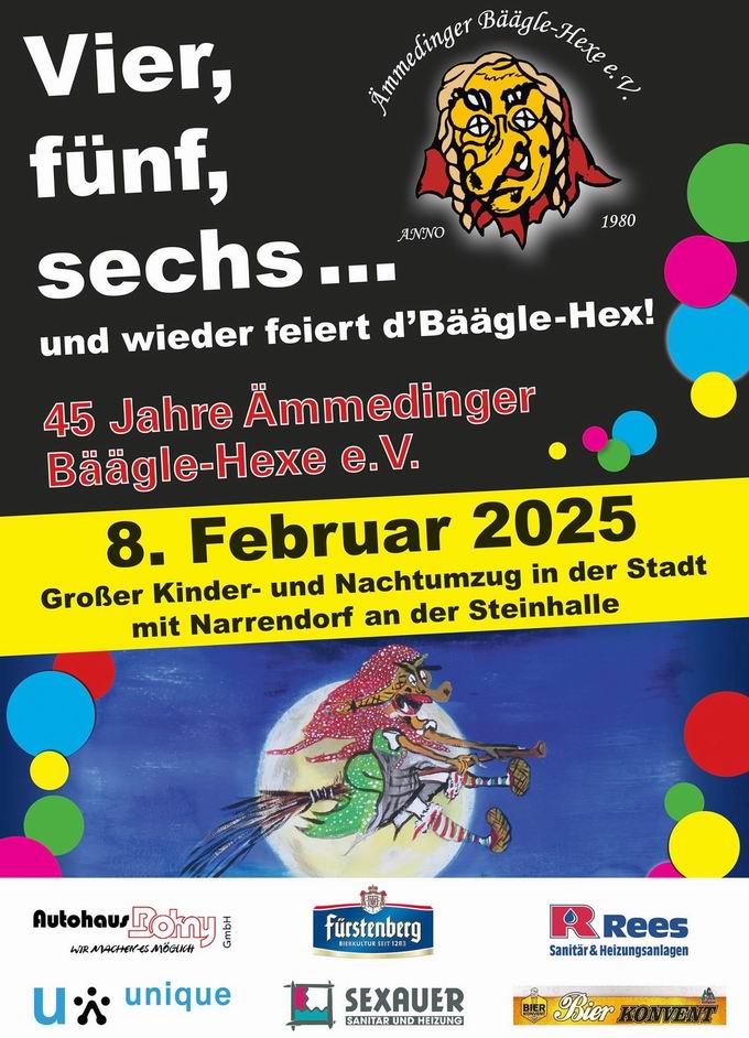 Nachtumzug Emmendinger Bäägle Hexe 2025 Nachtumzug Emmendinger Bäägle Hexe 2025