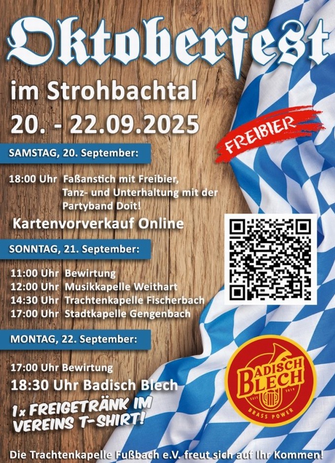 Oktoberfest Trachtenkapelle Fußbach 2025 Oktoberfest Trachtenkapelle Fußbach 2025