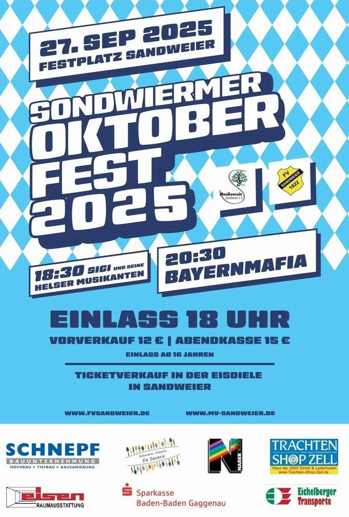 Oktoberfest Sandweier 2025