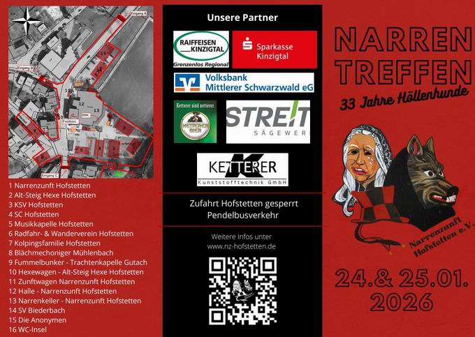 Narrentreffen 33 Jahre Narrenzunft Hofstetten