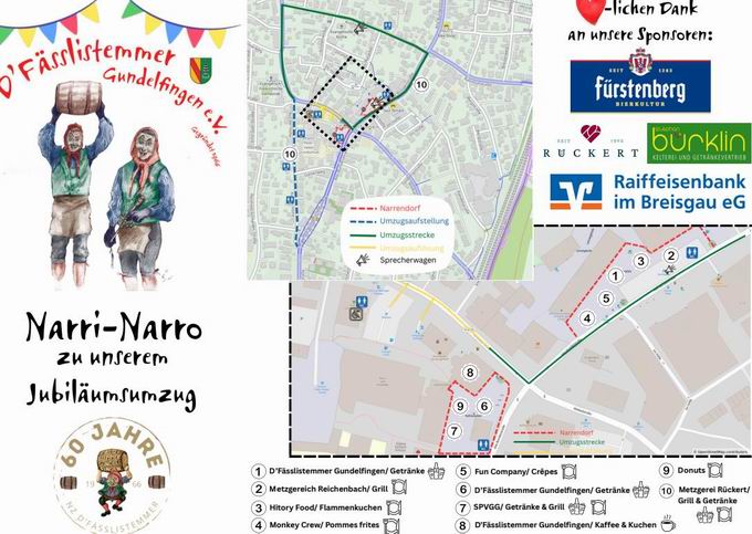 Jubil�umsumzug F�sslistemmer Gundelfingen 2026