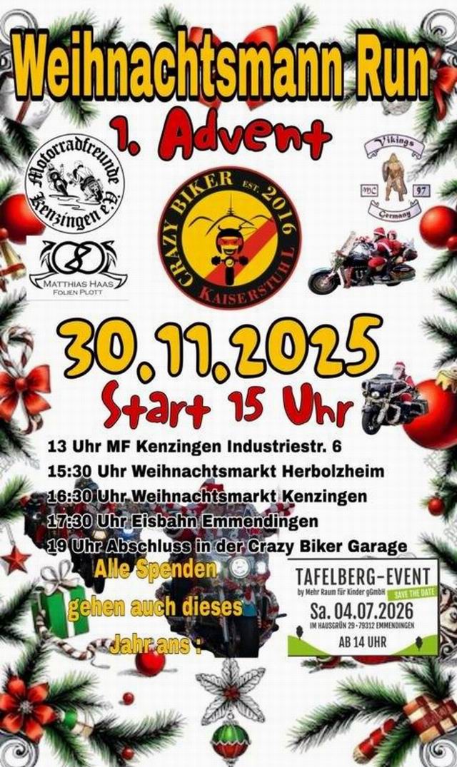 Weihnachtsmann Run Kenzingen 2025