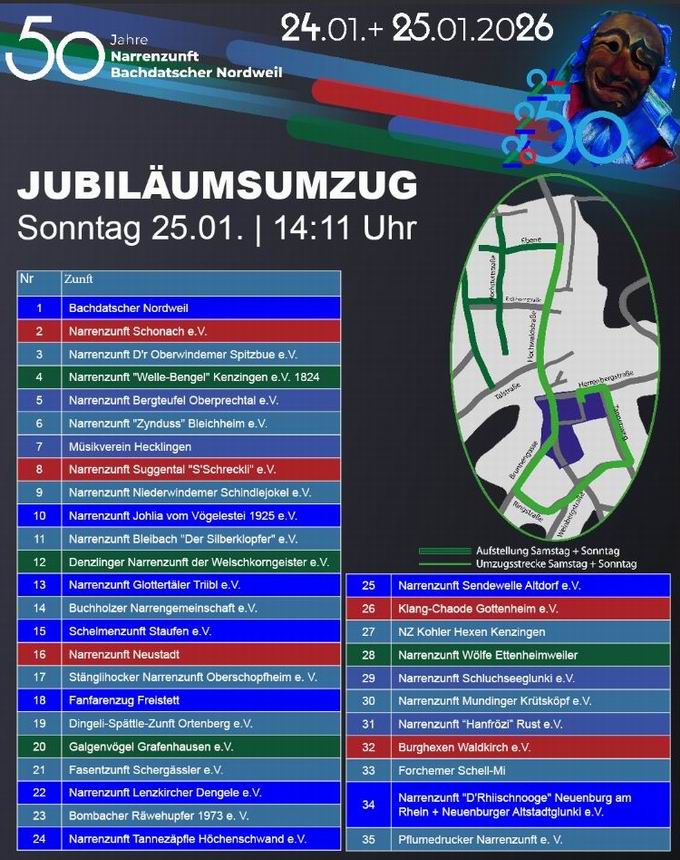 Jubil�umszumzug Nordweil 2026